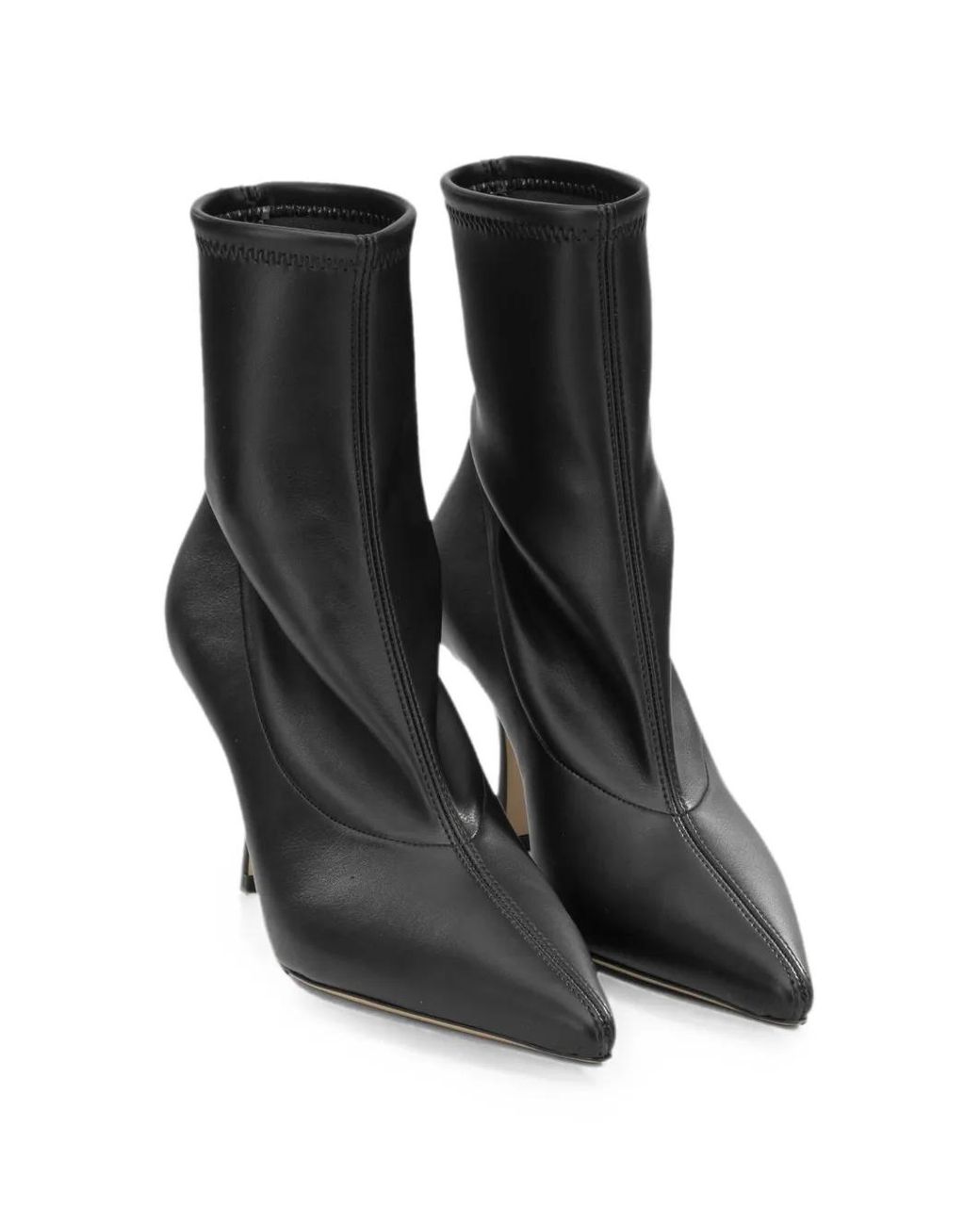 Casadei Black Bottines À Bout Pointu