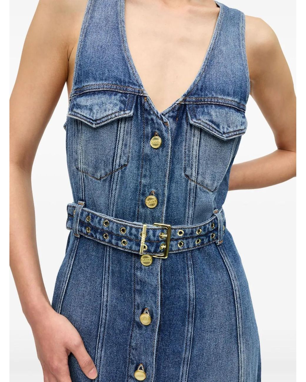 Ganni Blue Dresses