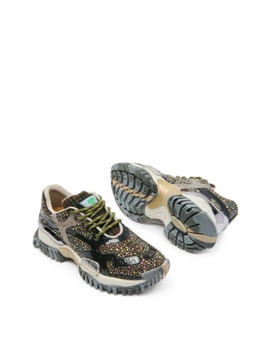 AMI Multicolor Joia Paris Crystal-Embellished Sneakers