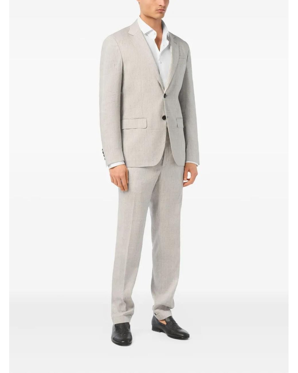 Billionaire White Single-Breasted Blazer for men