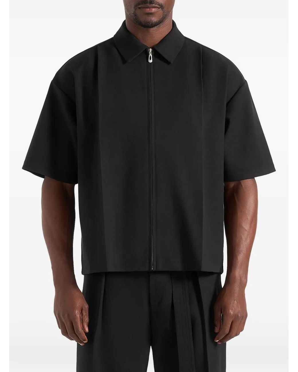 Manière De Voir Black Aven Short-Sleeve Shirt for men
