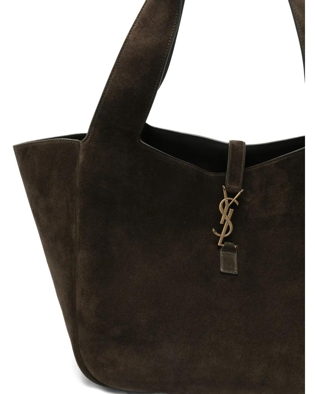 Bolso Shopper Le 5 À 7 Bea De Ante Con Placa Del Logo Saint Laurent de color Black
