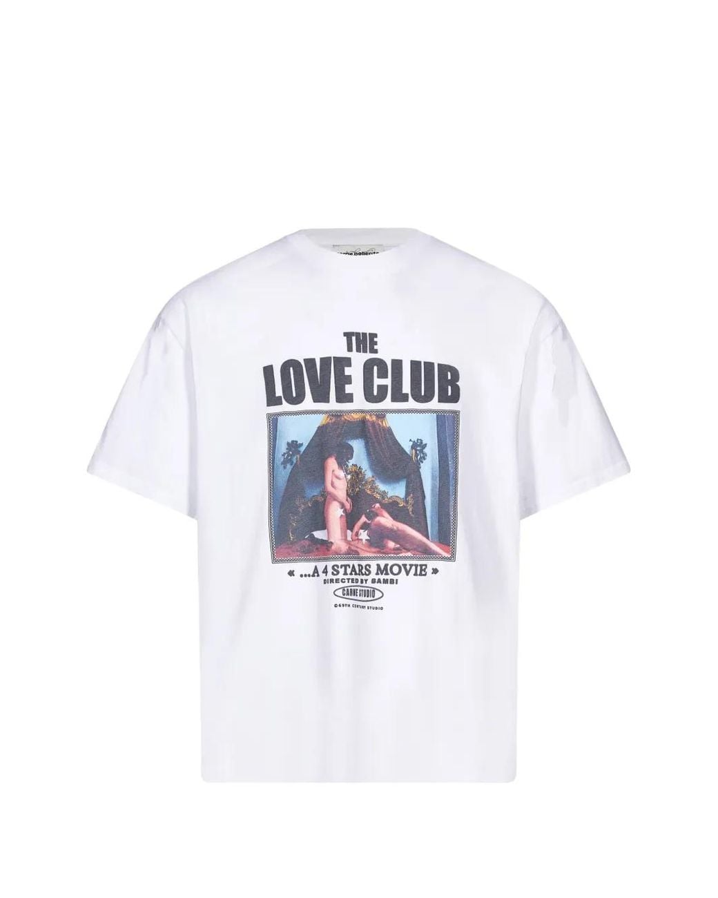 Carne Bollente White Love Club Graphic-Print T-Shirt for men
