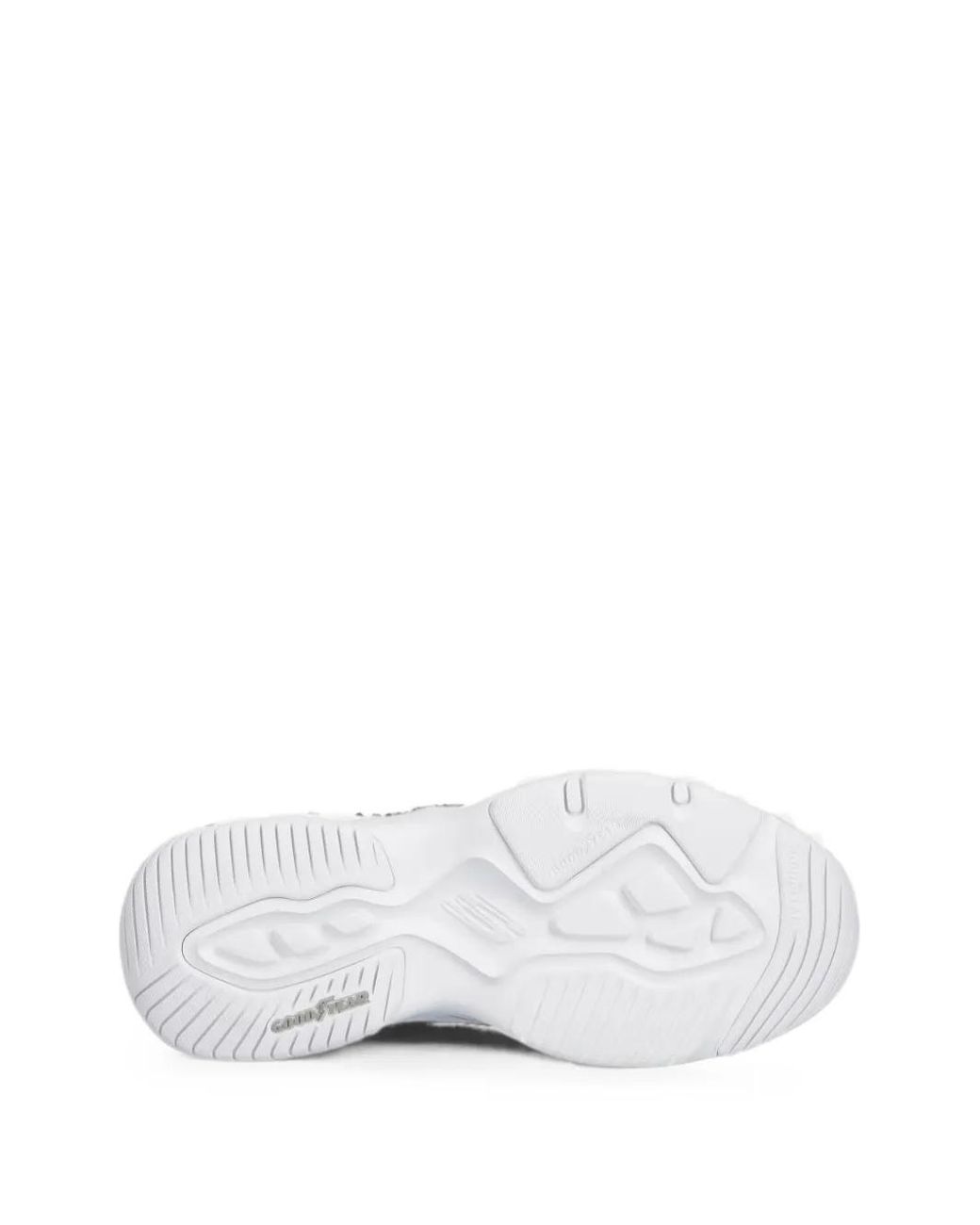 Skechers White D'Lites 4.0 Fresh Diva Chunky-Sole Sneakers