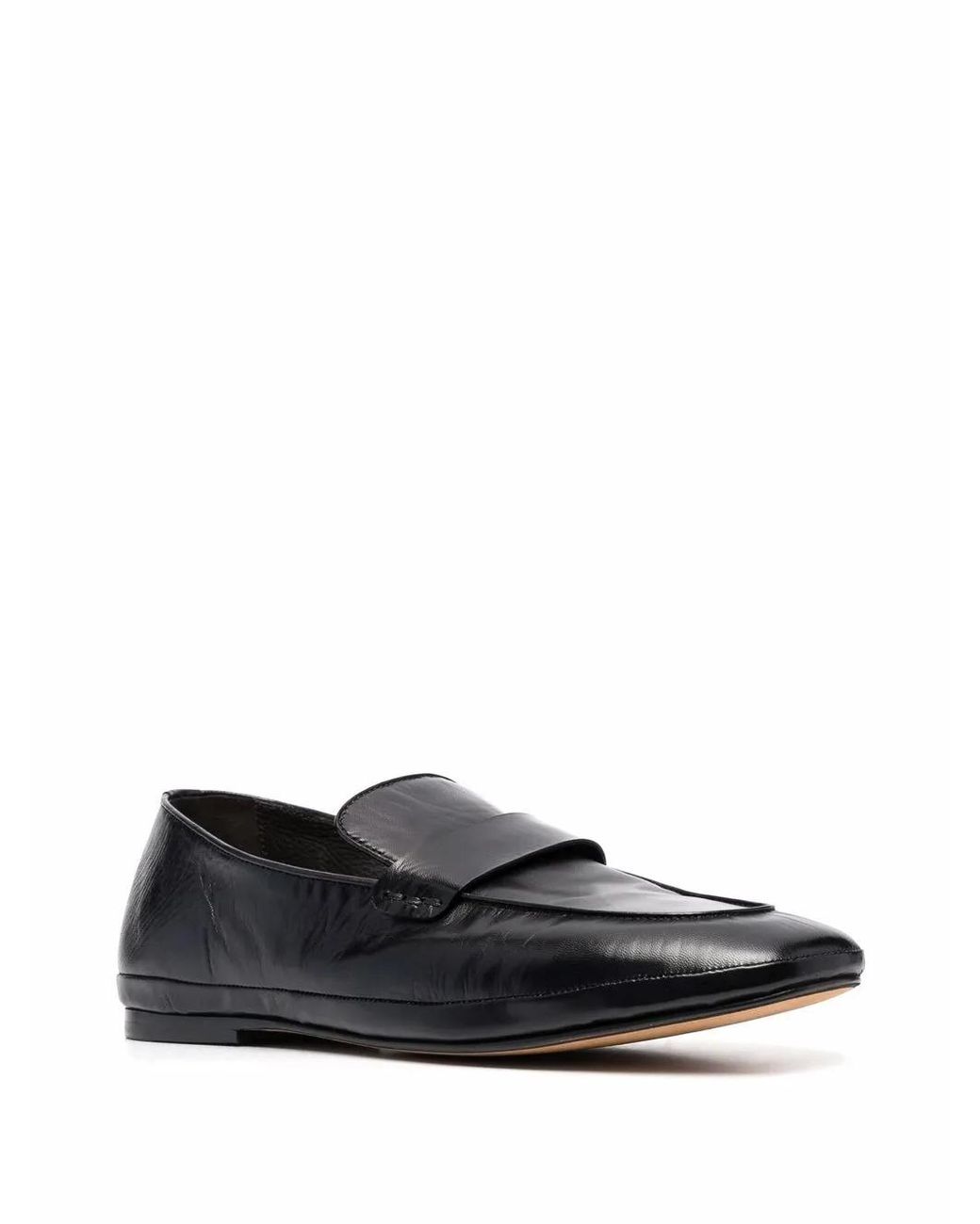 Henderson Black Ernest Leather Loafers for men