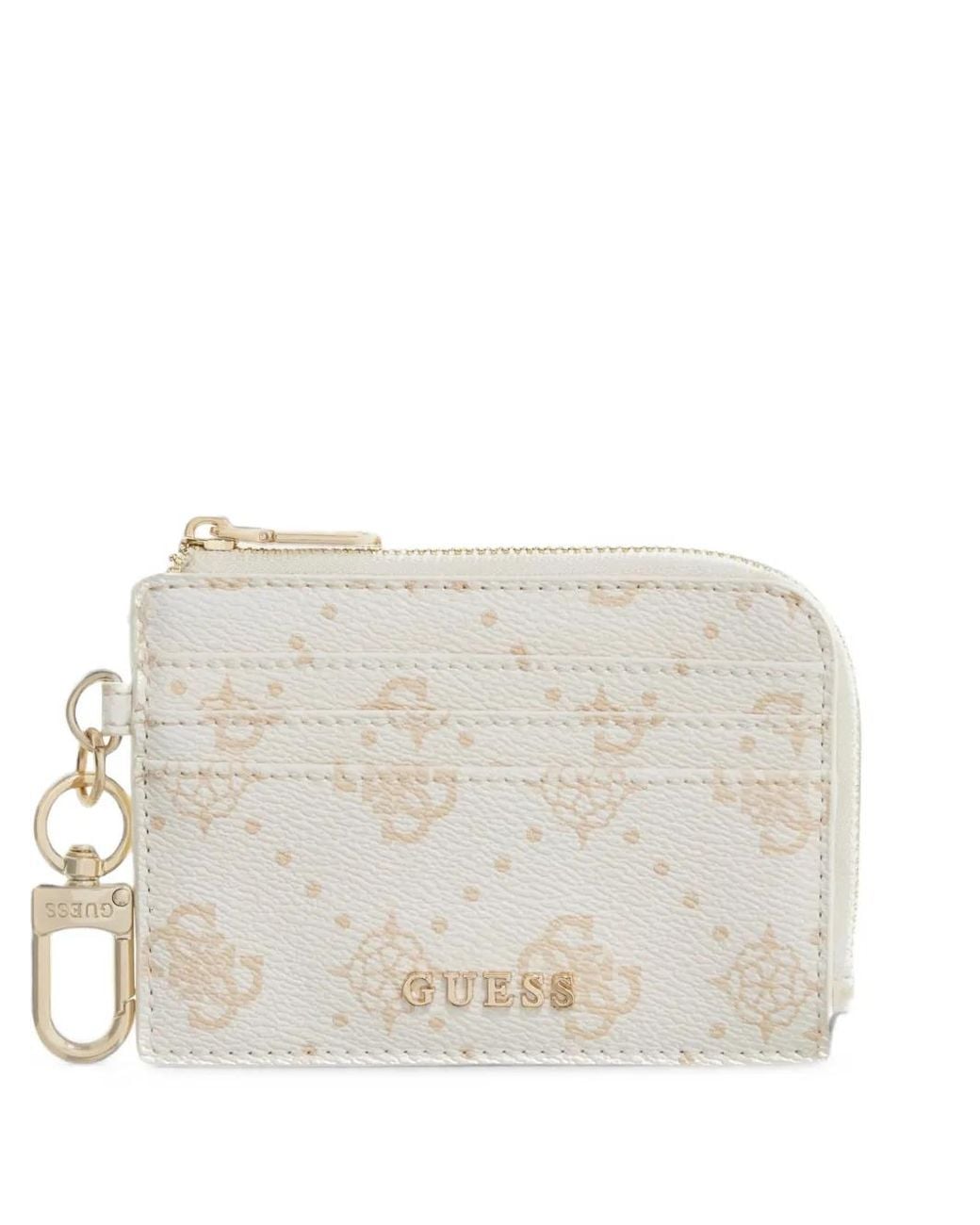 Guess Natural Emelie Logo Card Holder
