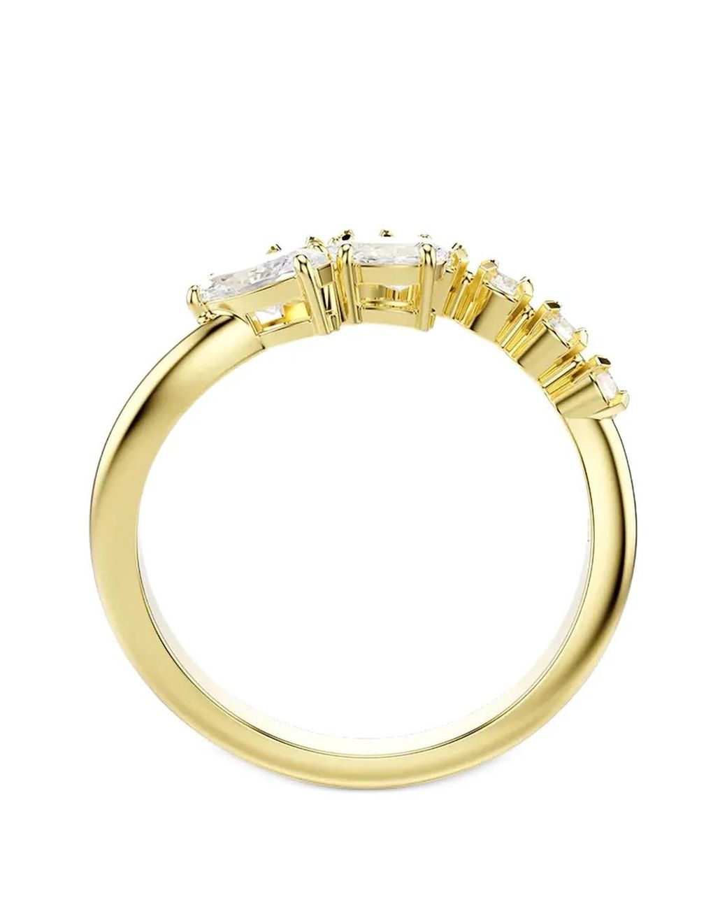 Swarovski Metallic Gewickelter Mesmera Ring