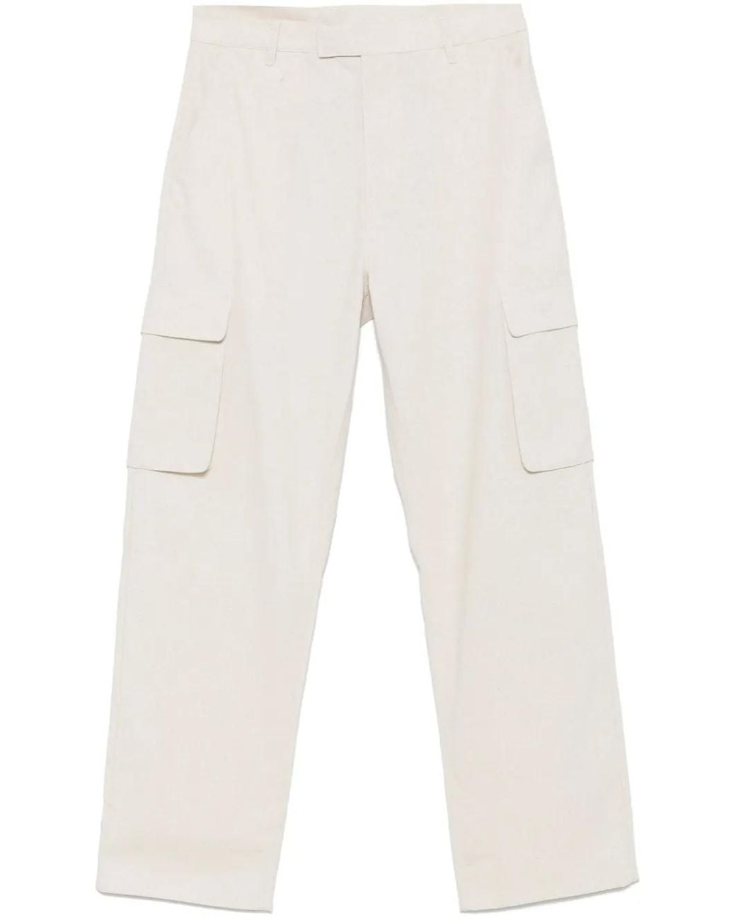 Daily Paper White Cargo Trousers for men