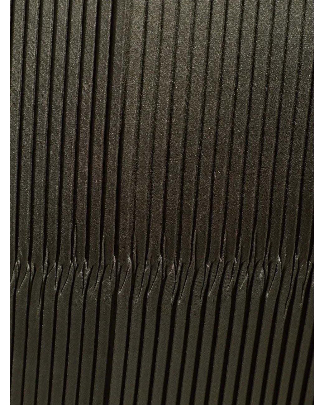 Issey Miyake Green Pleated Skirt