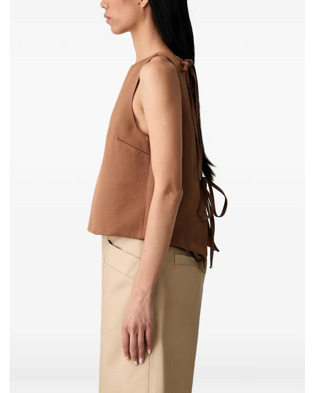 Ganni Brown Top