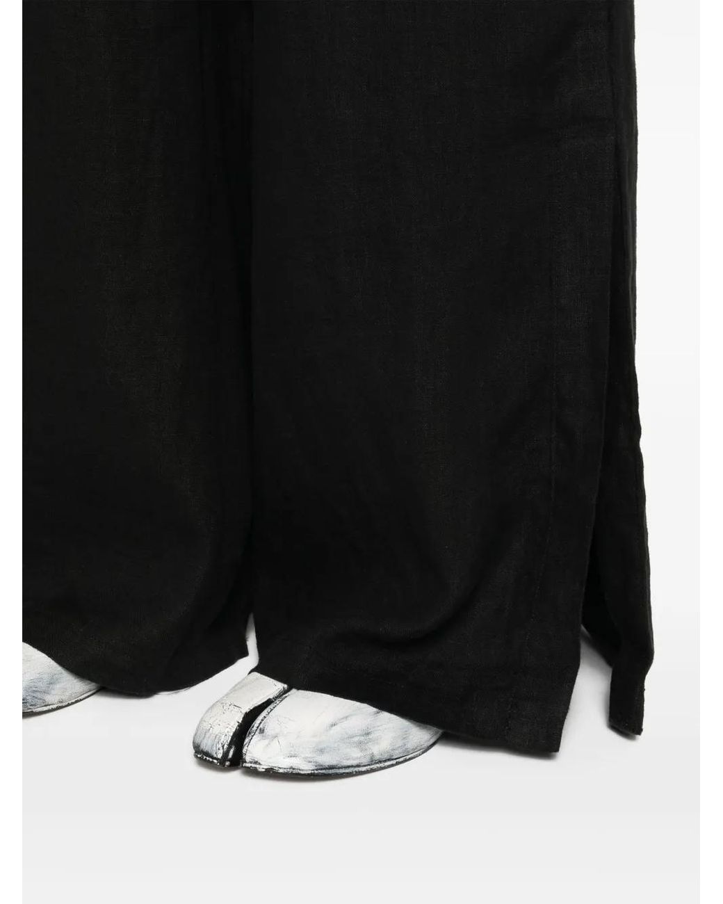 Pantalon Ample En Chambray Thom Krom en coloris Black