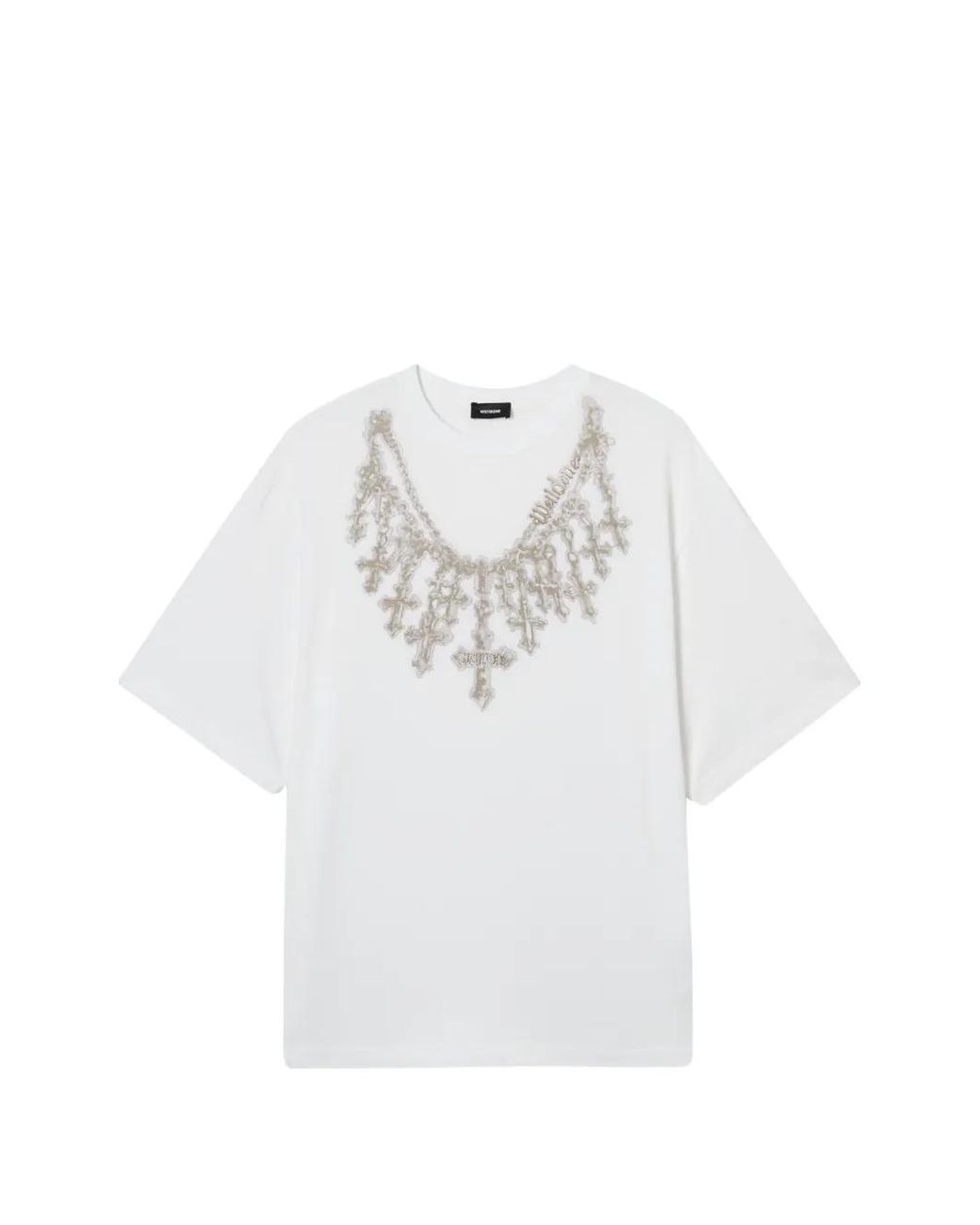 we11done White Embellished T-Shirt