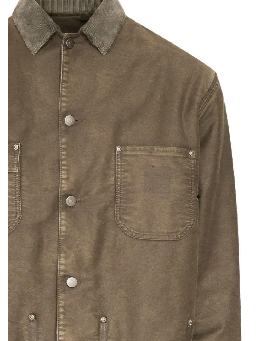 Maison Margiela Brown Buttoned Jacket for men