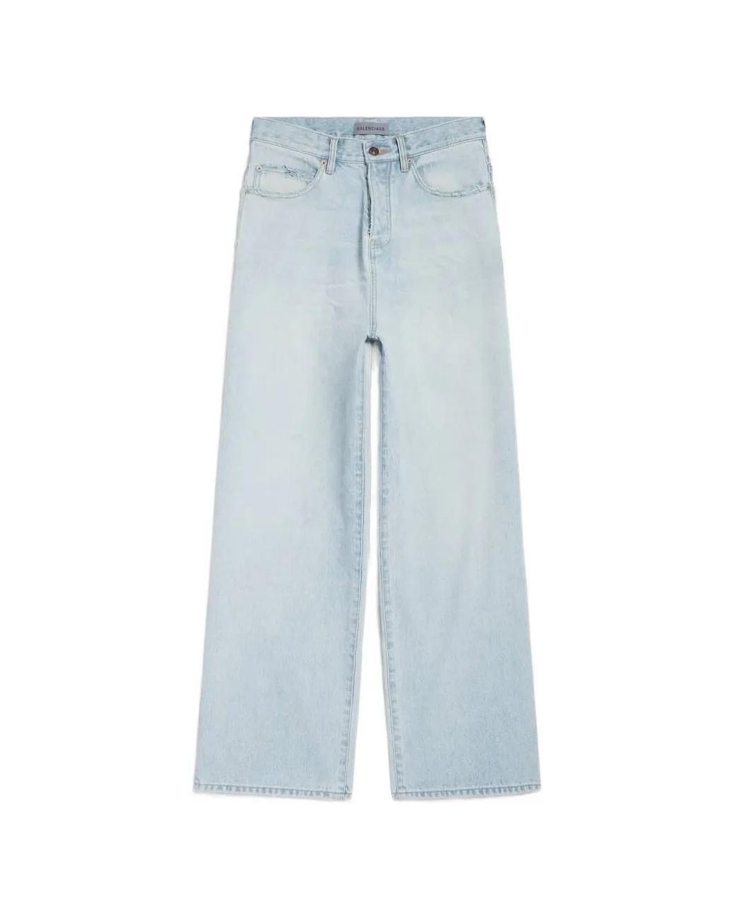 Balenciaga Blue Casual Faded Wide-leg Pants for men