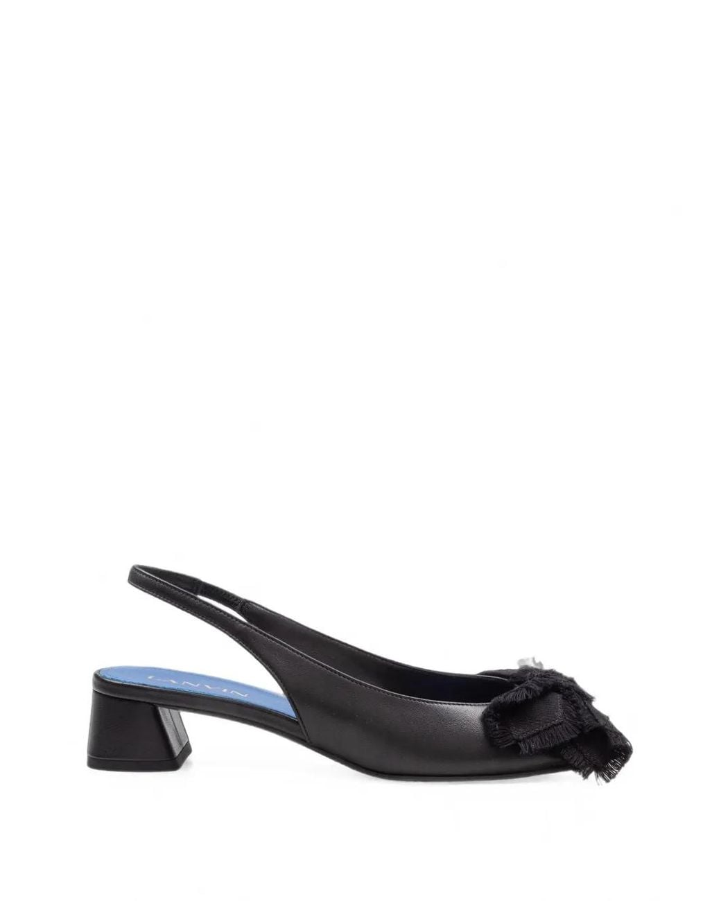 Lanvin Black Bow-Embellished Pumps