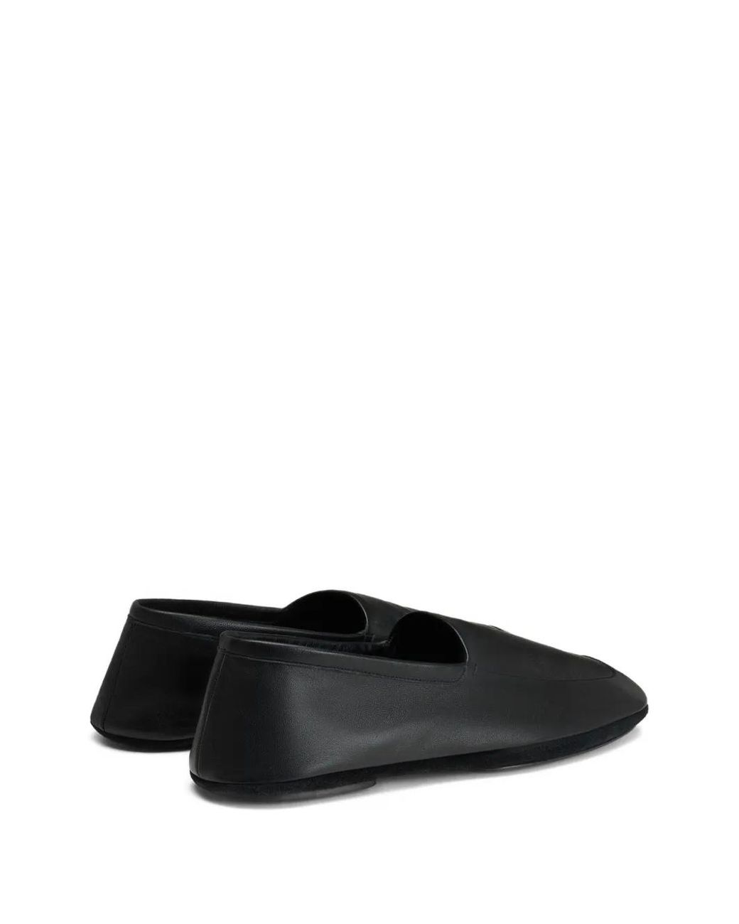 Lemaire Black Square-Toe Slippers for men