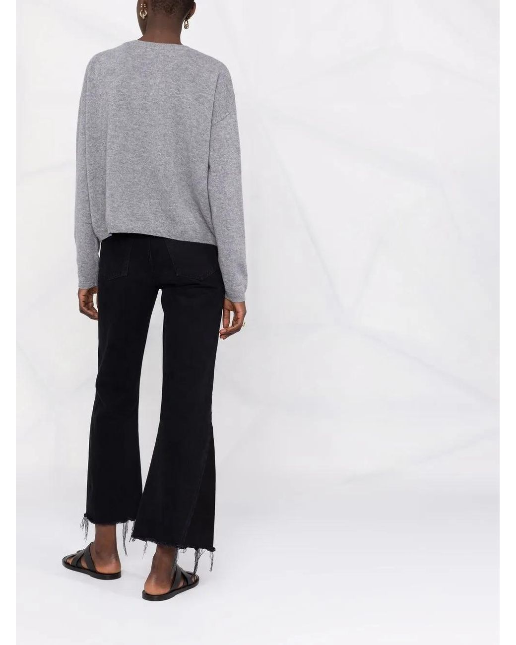 Lisa Yang Blue V-Neck Cashmere Cardigan