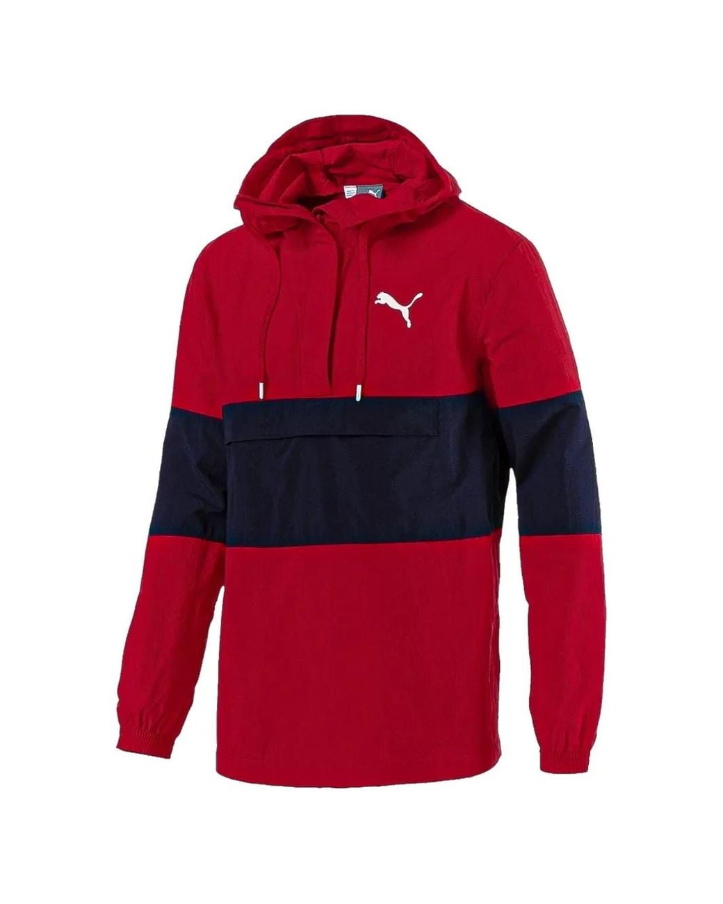 PUMA Red Half-Zip Hoodie for men
