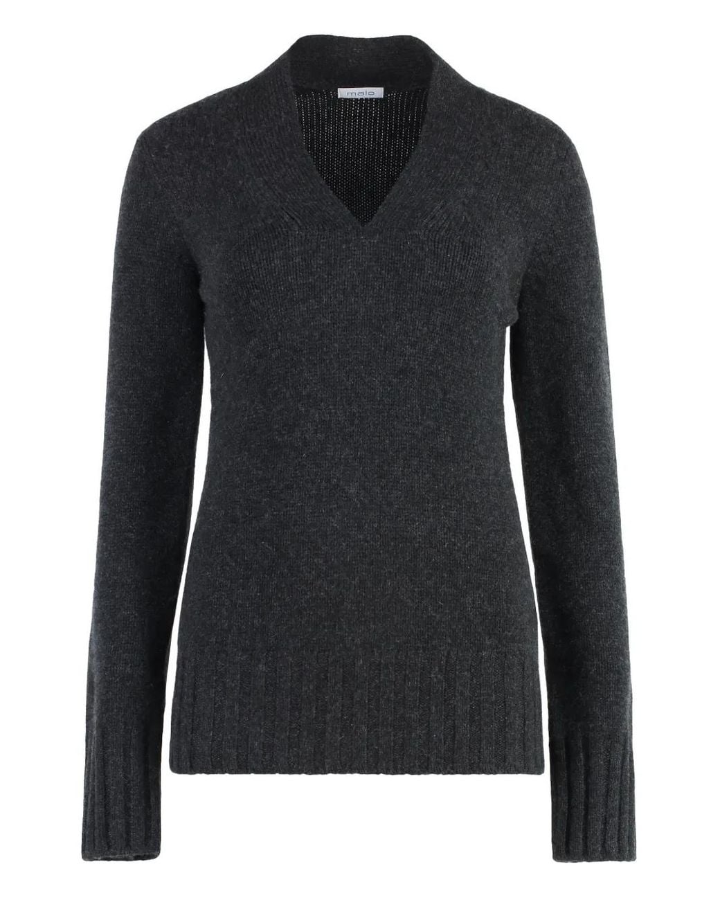 Malo Black Cashmere Jumper