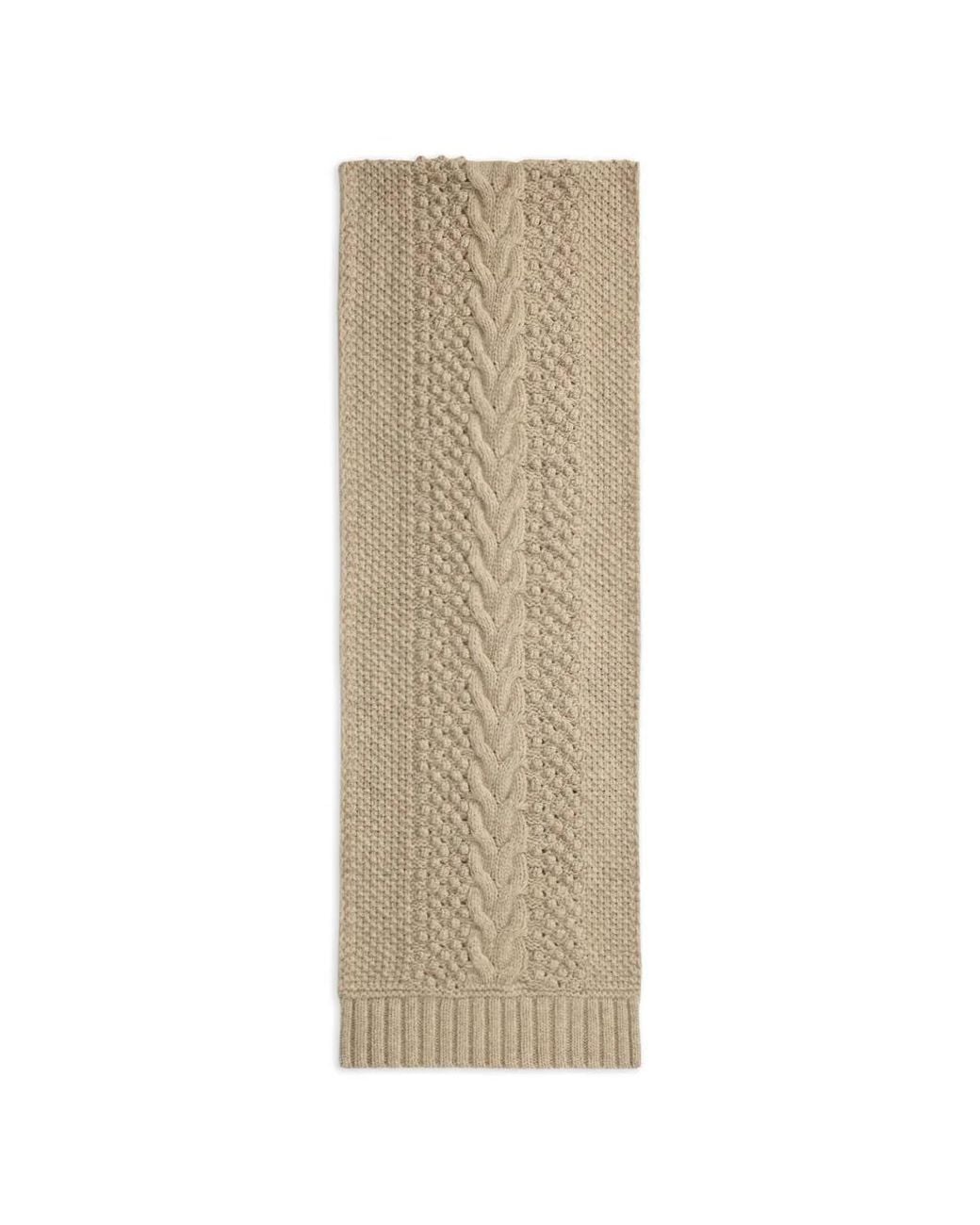 RRL Natural Cable-Knit Scarf for men