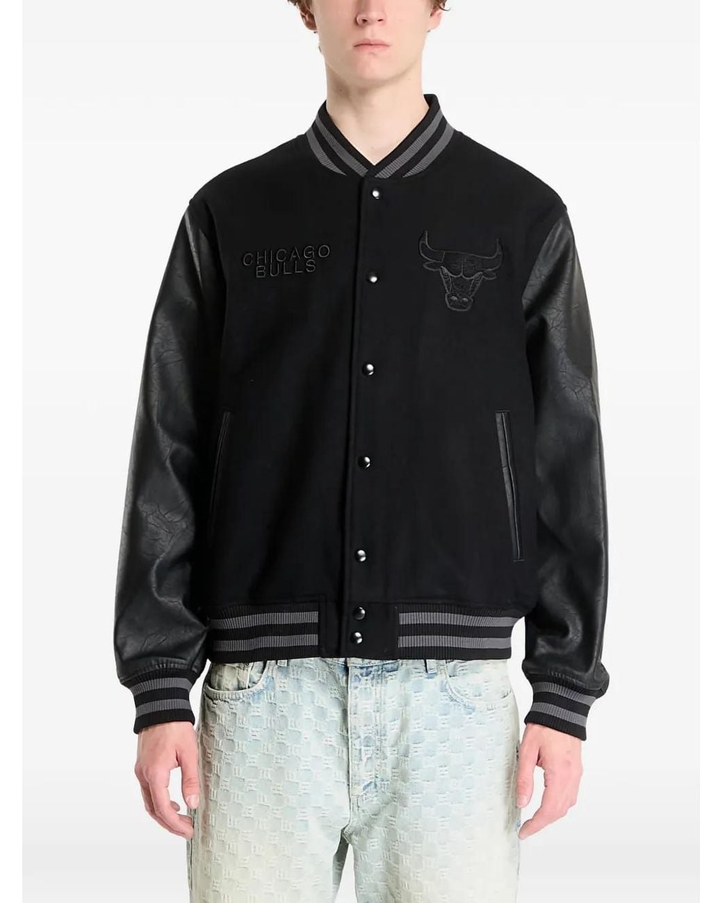 KTZ Black X Nba Chicago Bulls Bomber Jacket