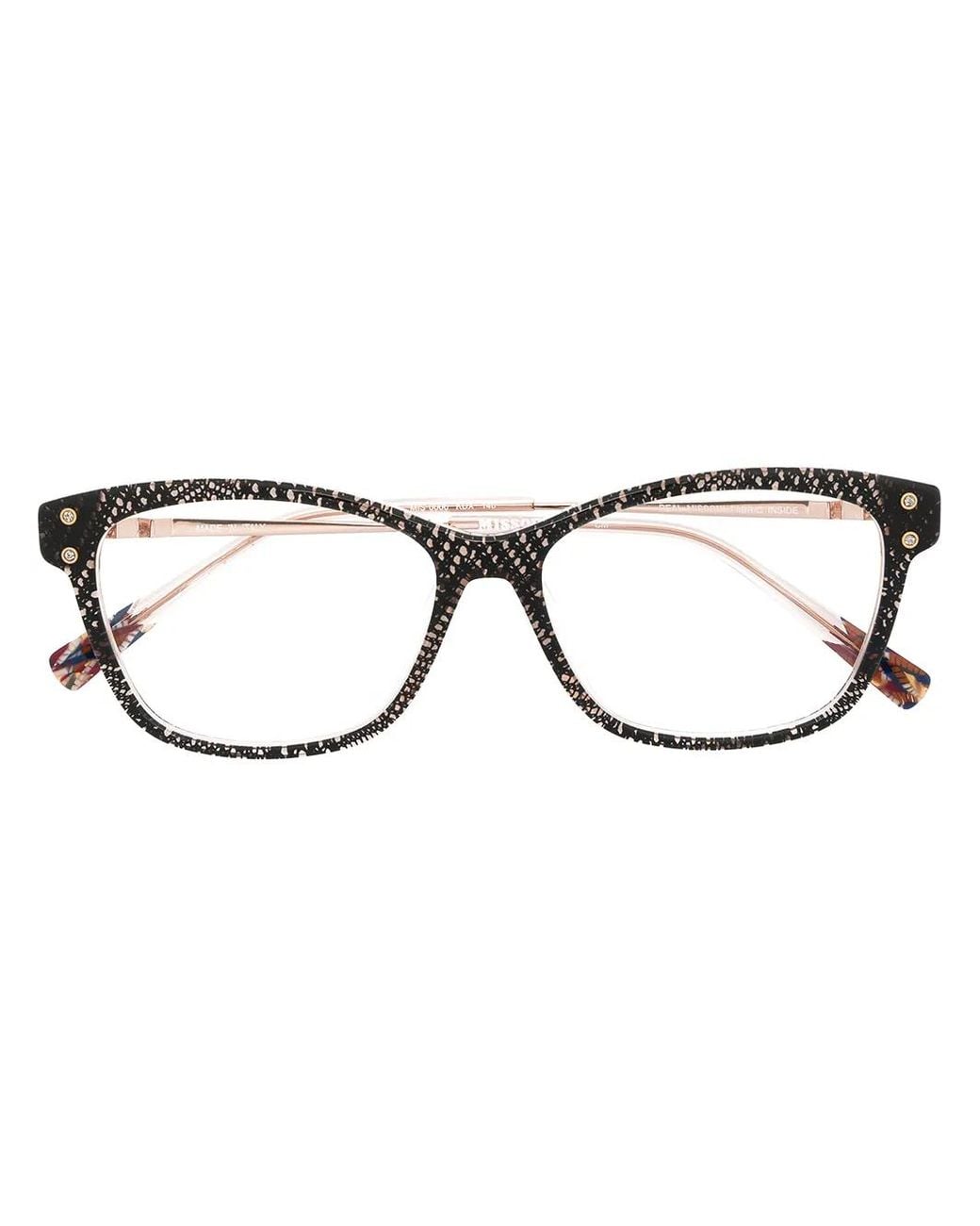 Missoni Brown Rectangle-Frame Glasses