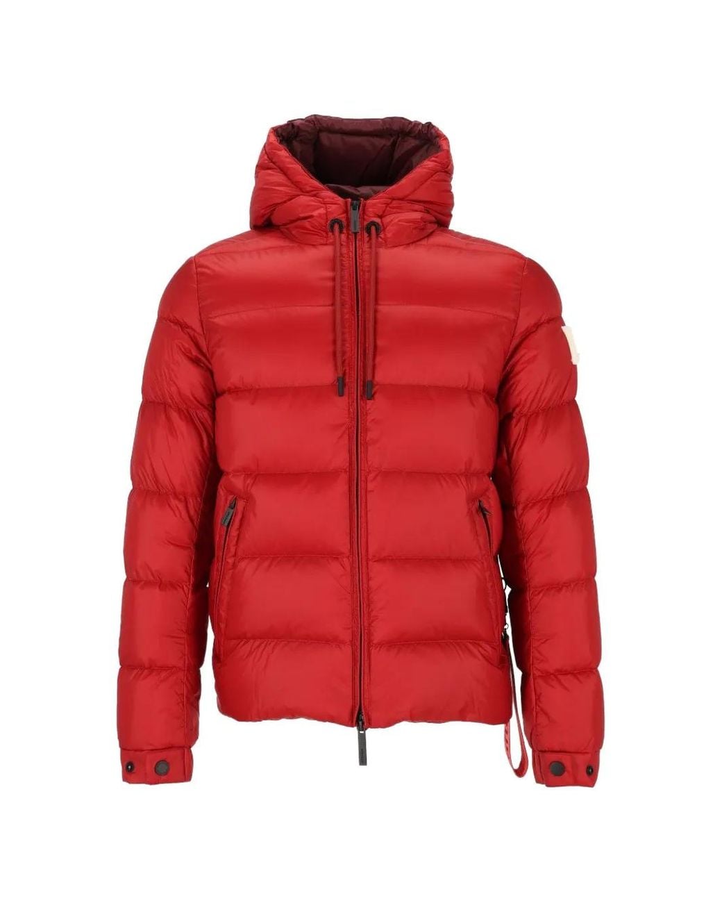 AFTER LABEL Red Doudoune Verbier À Capuche for men