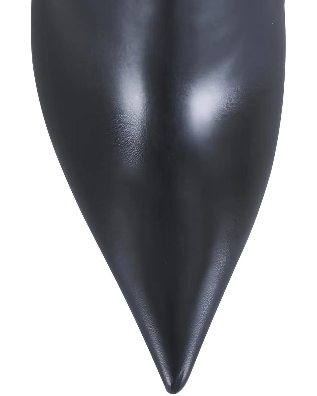 Jimmy Choo Black Pointed-Toe Leather Ankle Boots