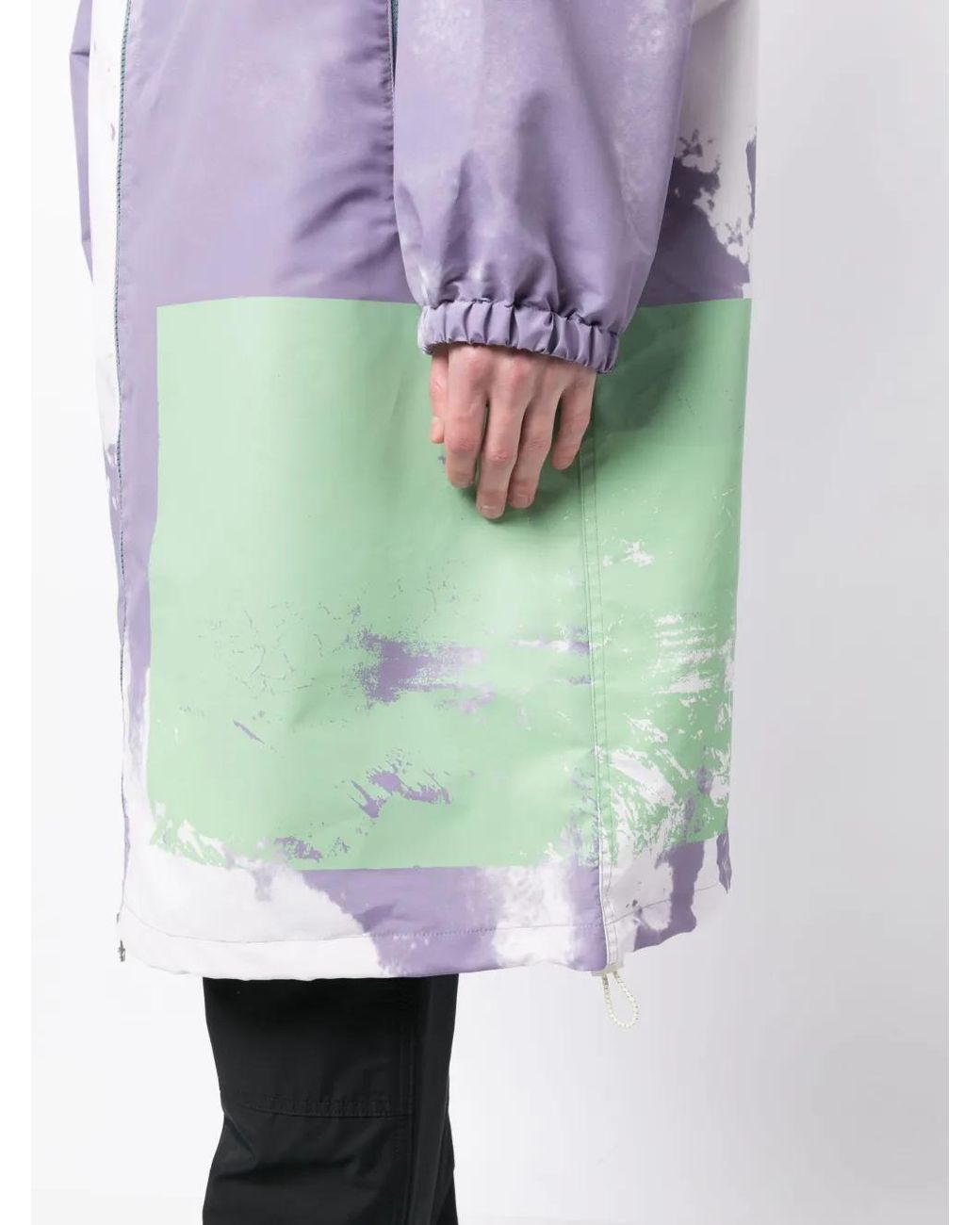 OAMC Purple Biv Abstract-Print Parka for men