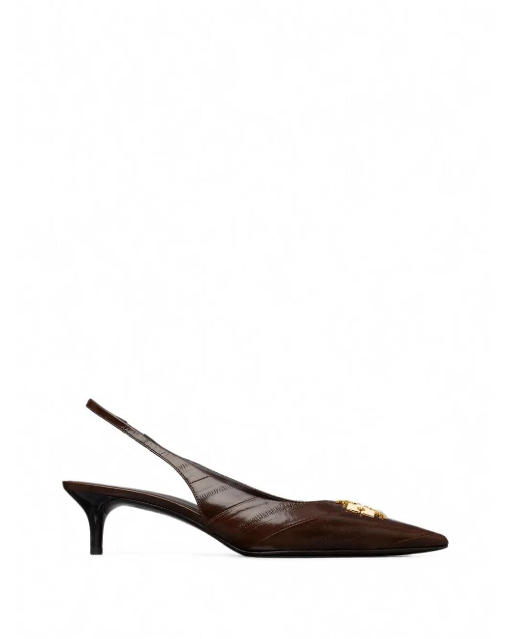 Tory Burch Brown Charlie Slingback Pumps