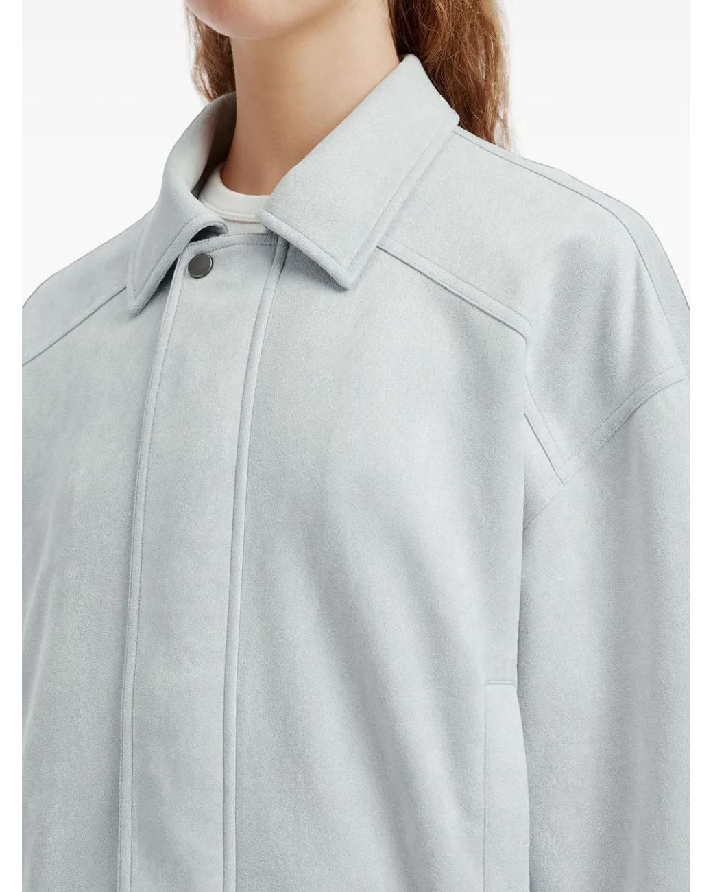 B+ AB Blue Elasticated-Hem Jacket