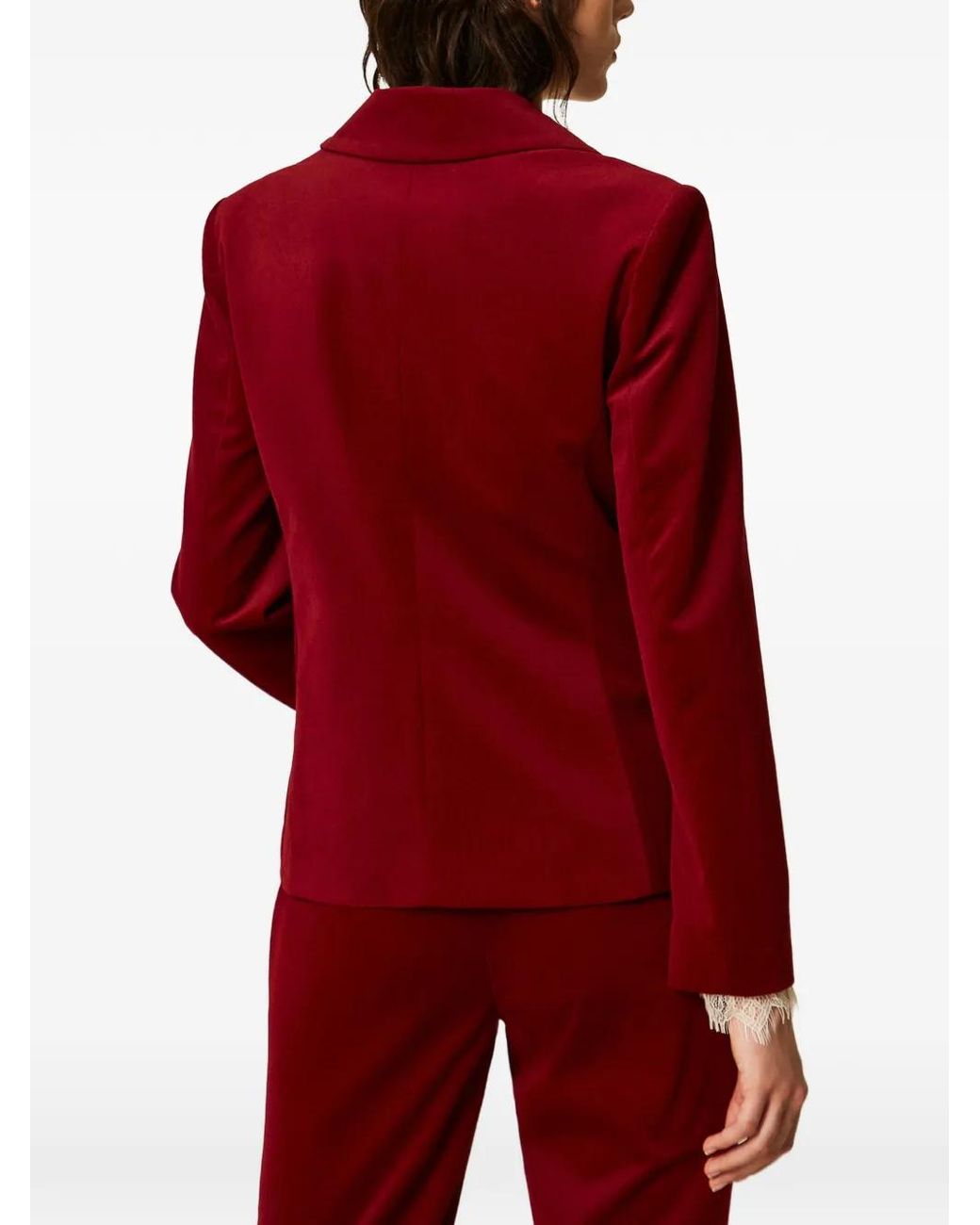 Twinset Red Velvet Blazer