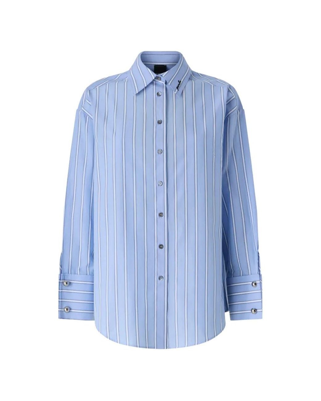 Pinko Blue Striped Cotton Shirt