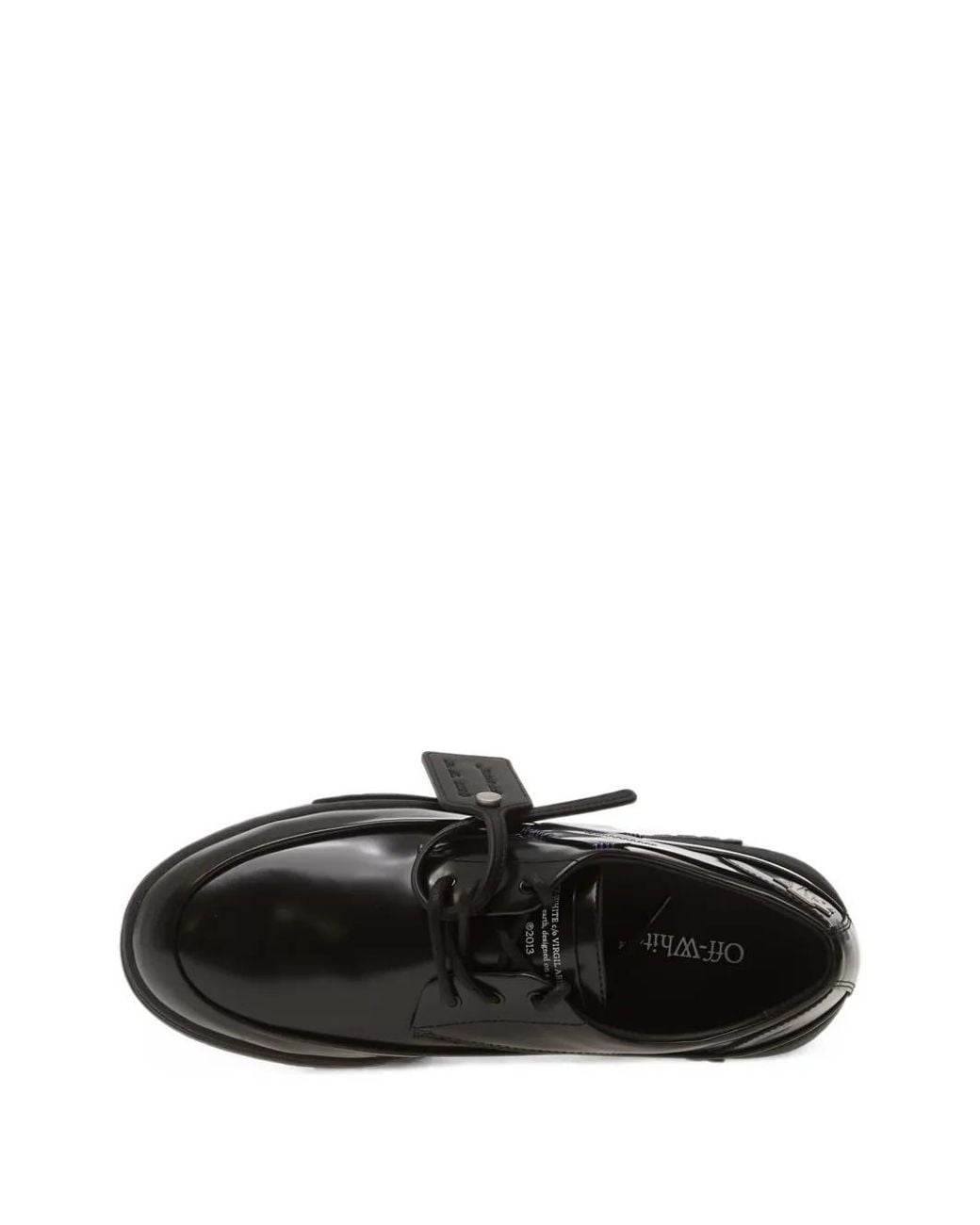 Off-White c/o Virgil Abloh Black Derby Ooo Lace-Up Sneakers for men