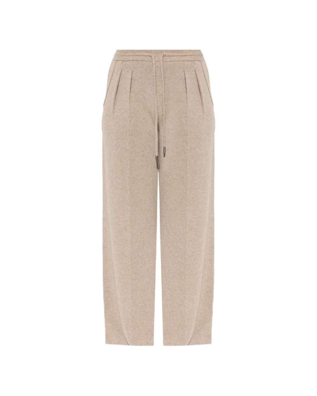 Max Mara Natural Wool And Cashmere Trousers