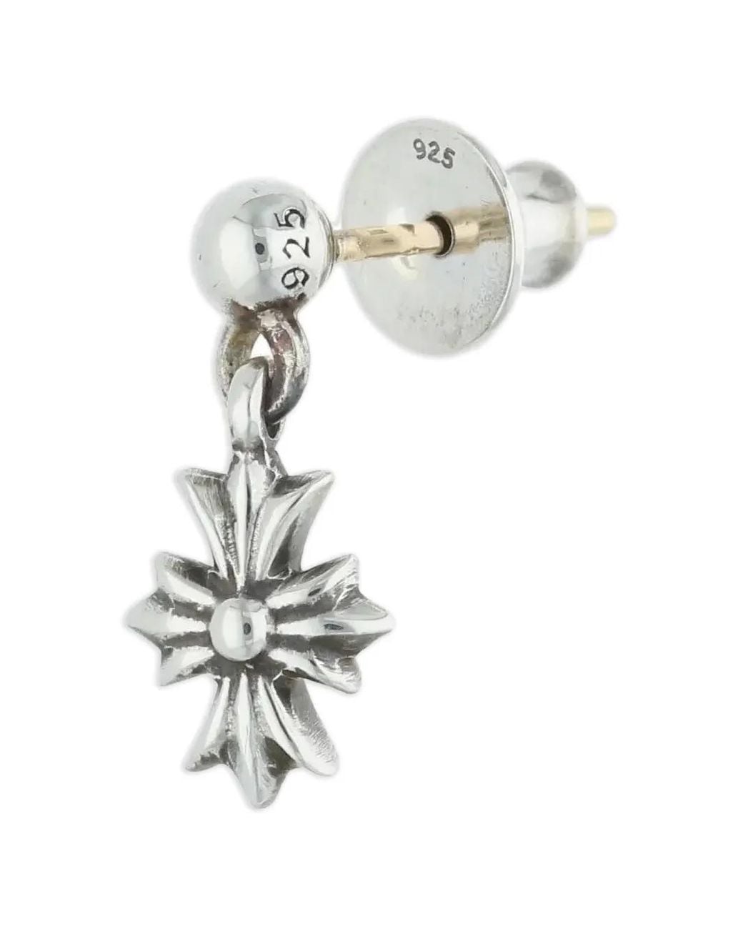 Pendiente Con Colgante Tiny Cross Chrome Hearts de hombre de color White