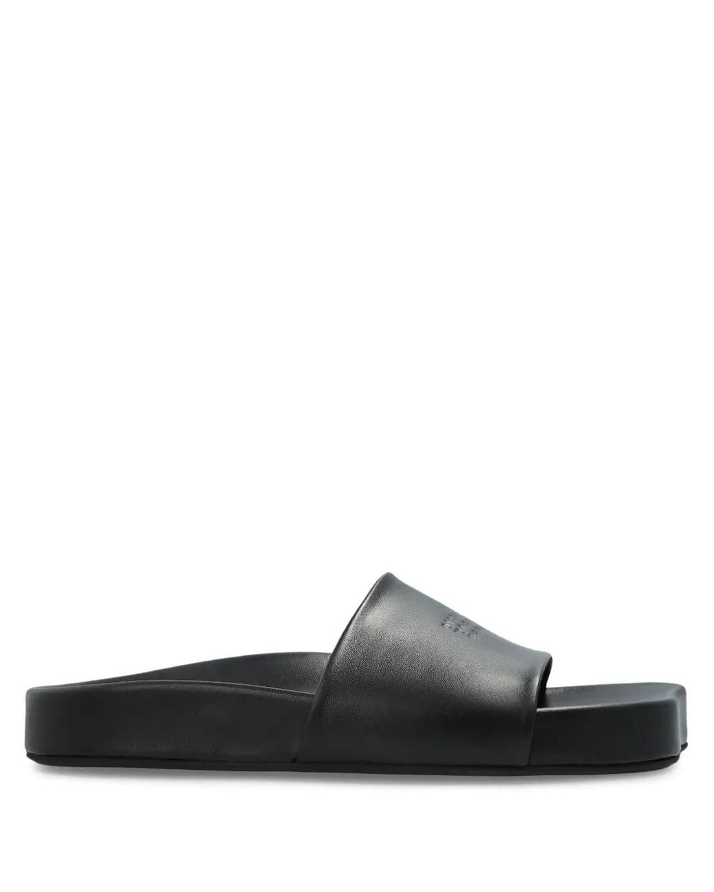 MM6 by Maison Margiela Black Numbers-Motif Slides for men
