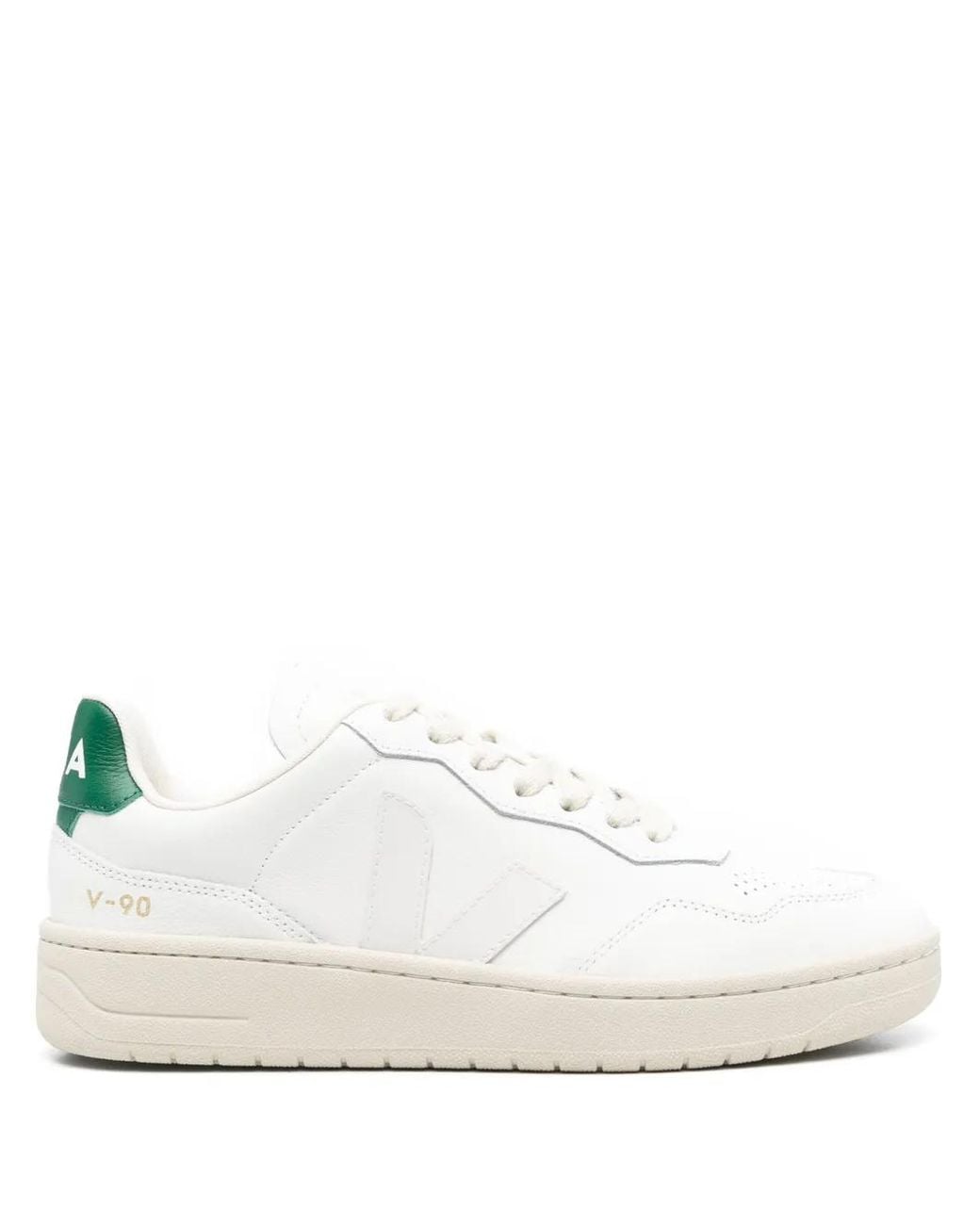 Veja White V-90 Sneakers