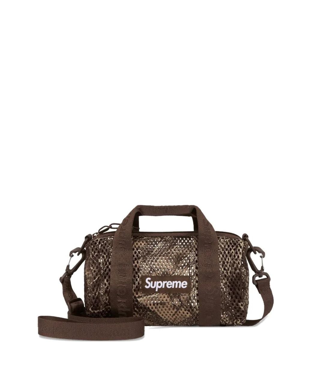 Supreme Mesh Mini Duffle Bag in Brown for Men | Lyst
