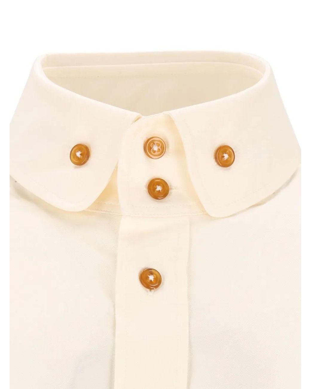 Vivienne Westwood White Two Button Krall Shirt for men