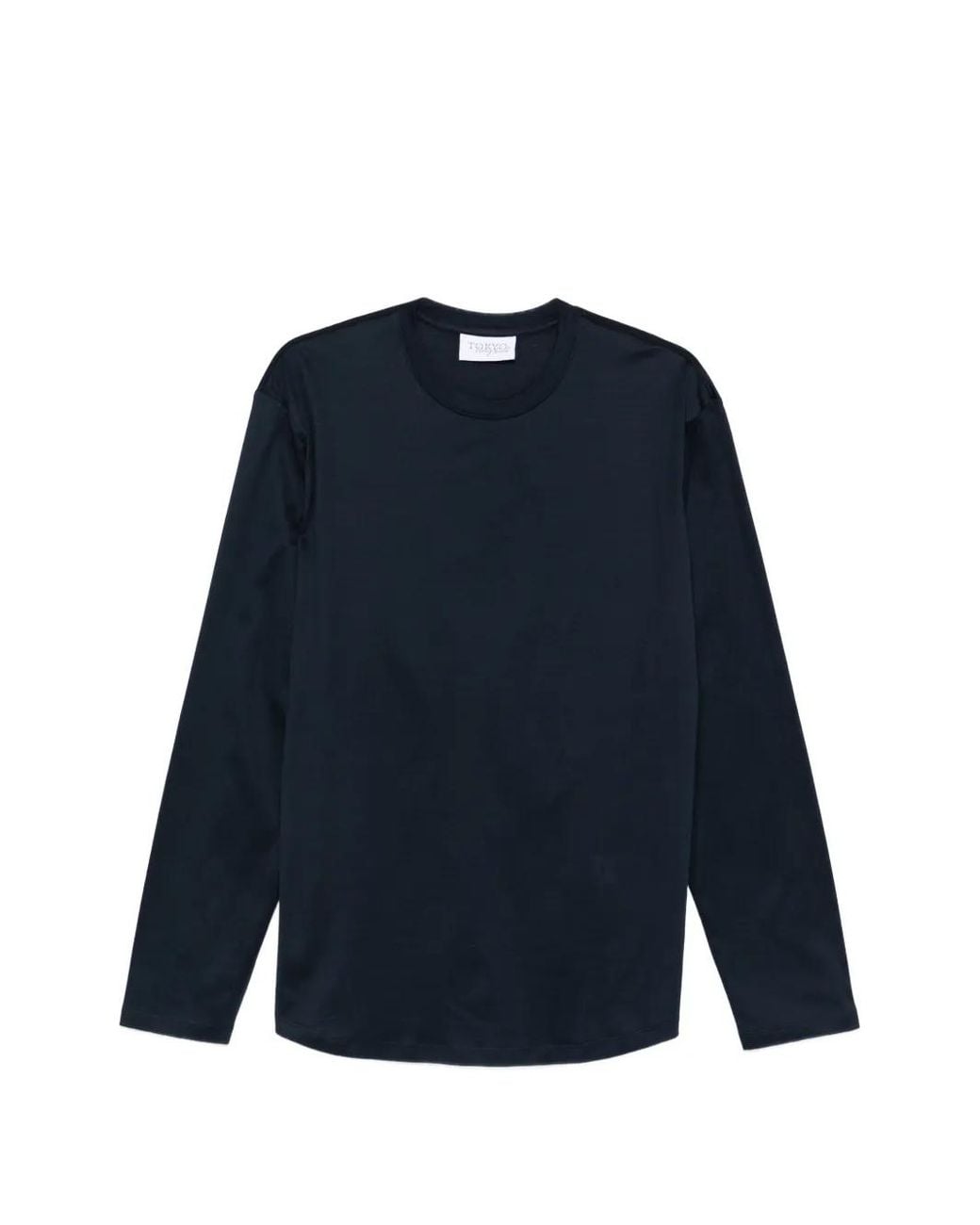 TOKYO JAMES Blue Long-Sleeve T-Shirt for men