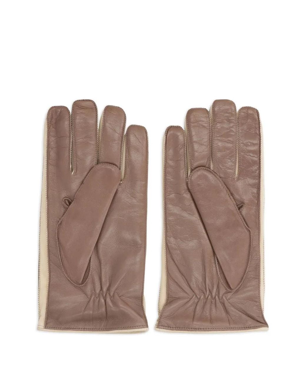 Moorer Brown Clifton Leather Gloves for men