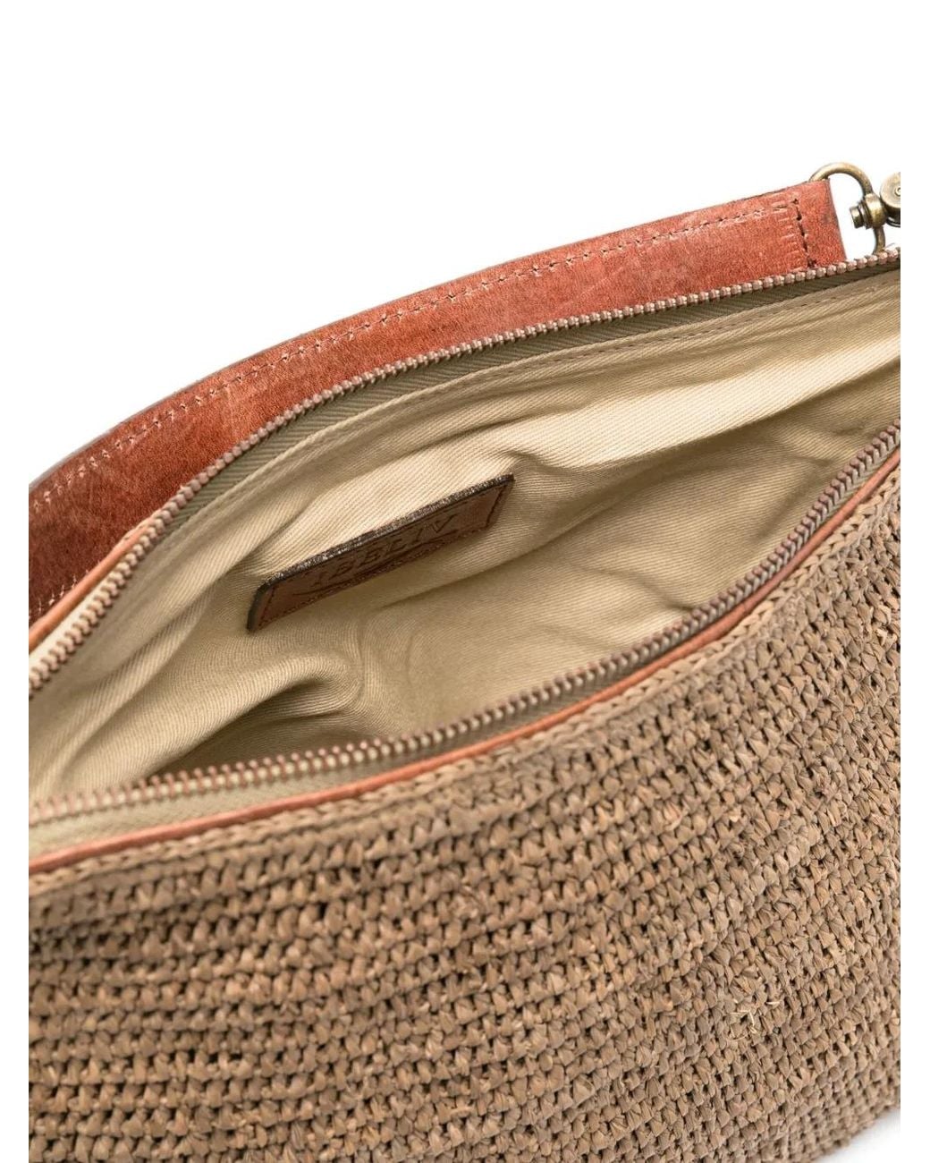 IBELIV Brown Mihaja Raffia Tote Bag