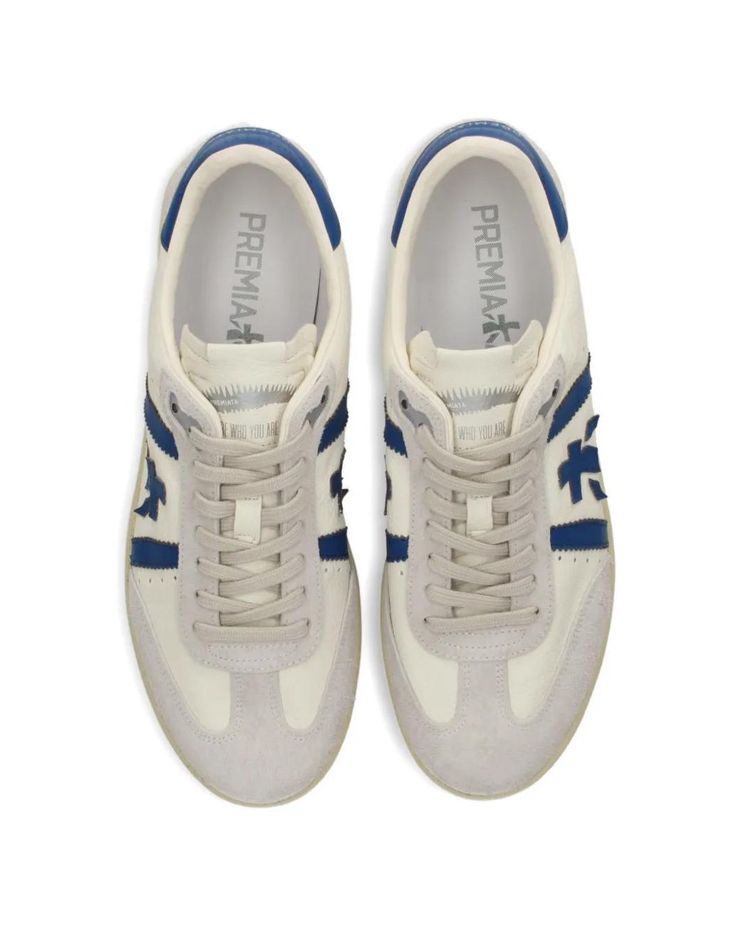 Premiata Blue Bonnie Logo-Patch Sneakers for men