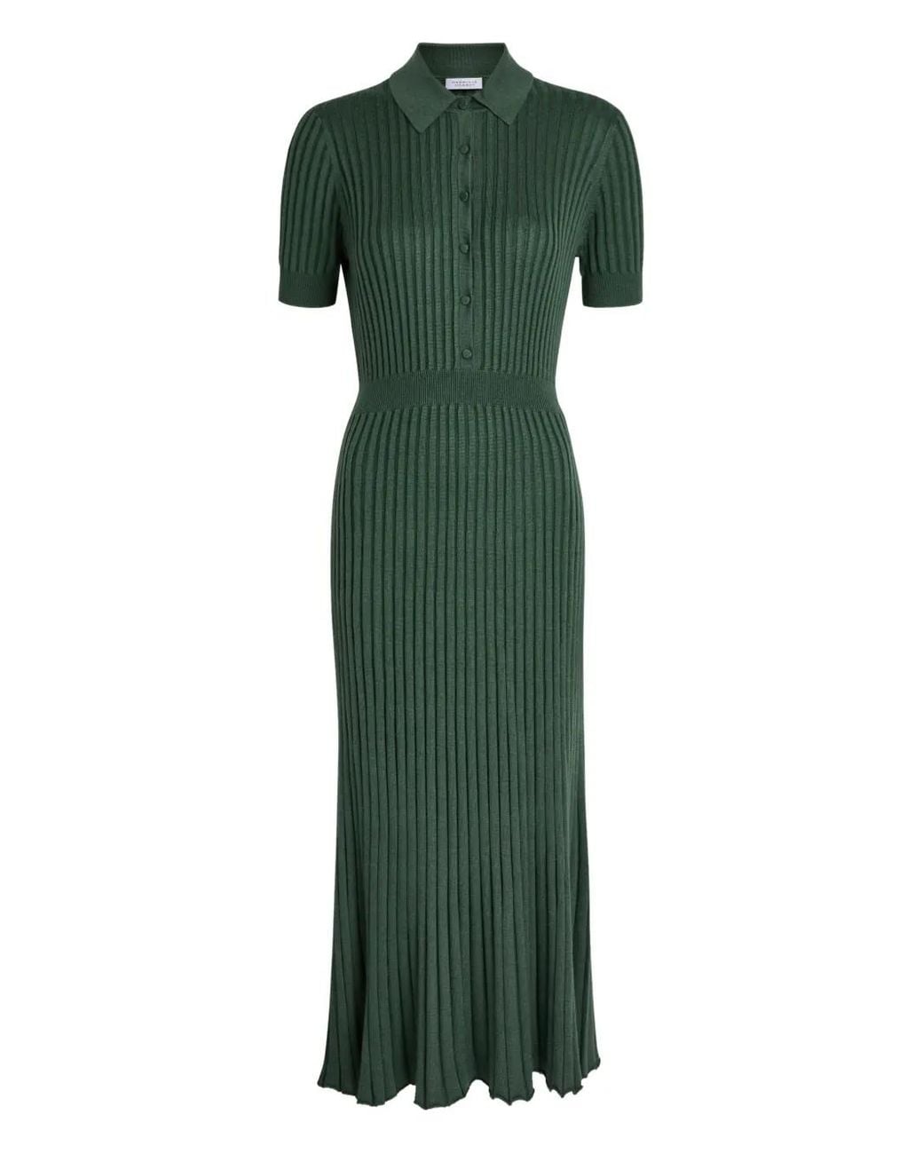 Gabriela Hearst Green Amor Knit Midi Dress
