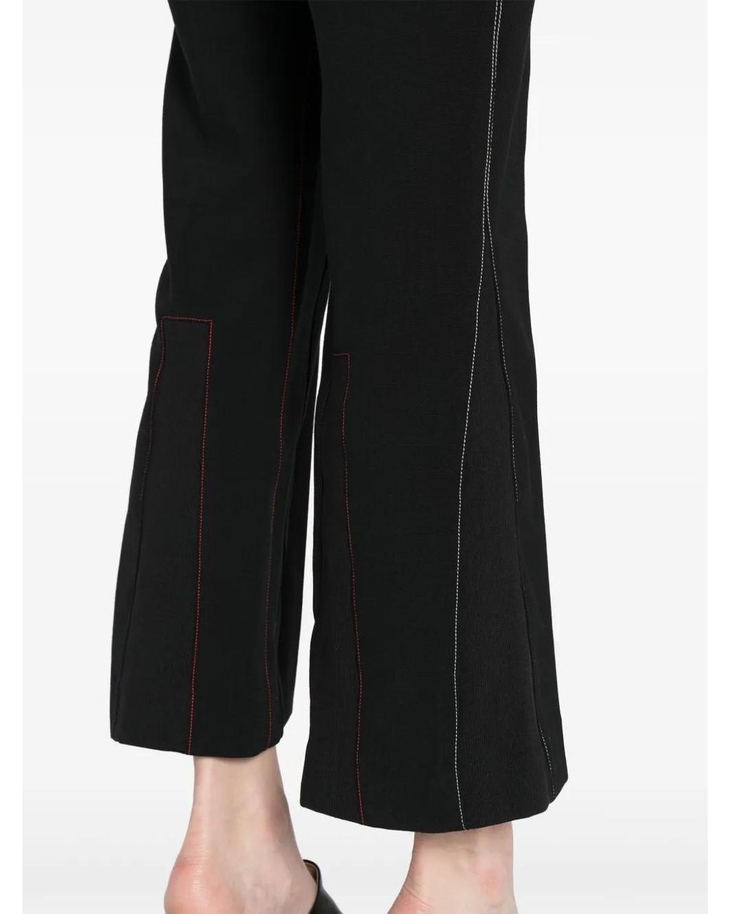 Victoria Beckham Black Pants With Stitching