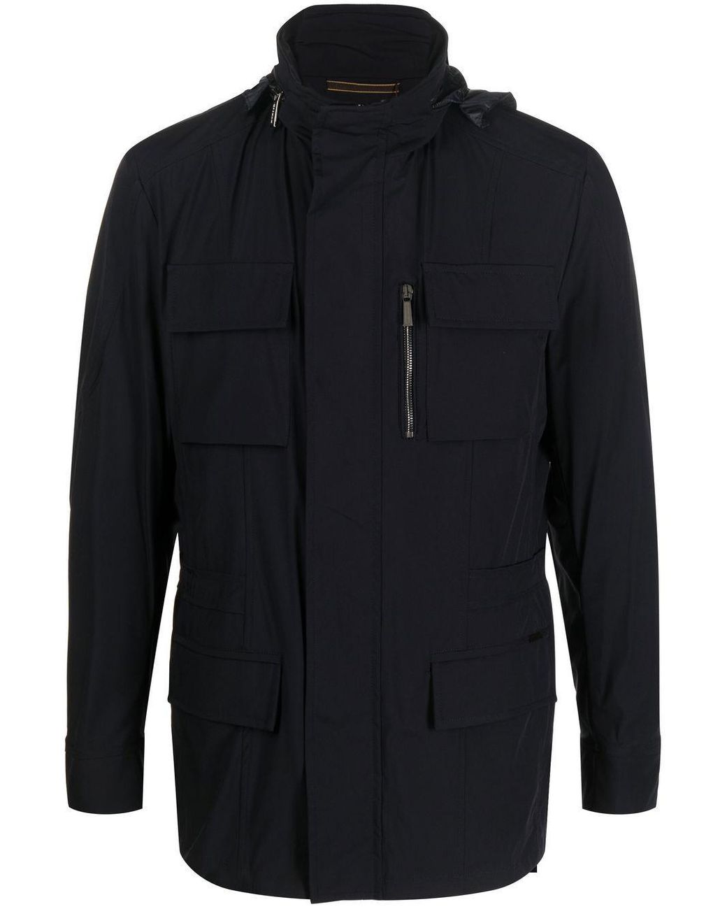 Moorer Manolo-kn Field Jacket in Blue 