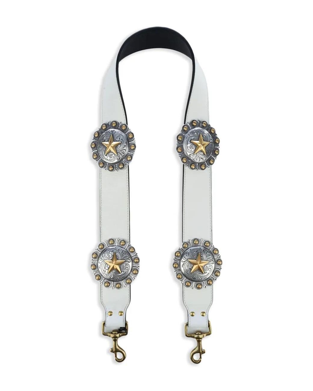 KATE CATE White Regina Shoulder Strap