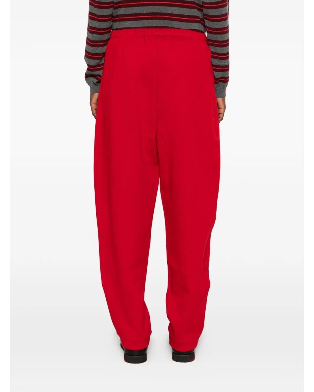 Cordera Red Zip-Detail Track Pants