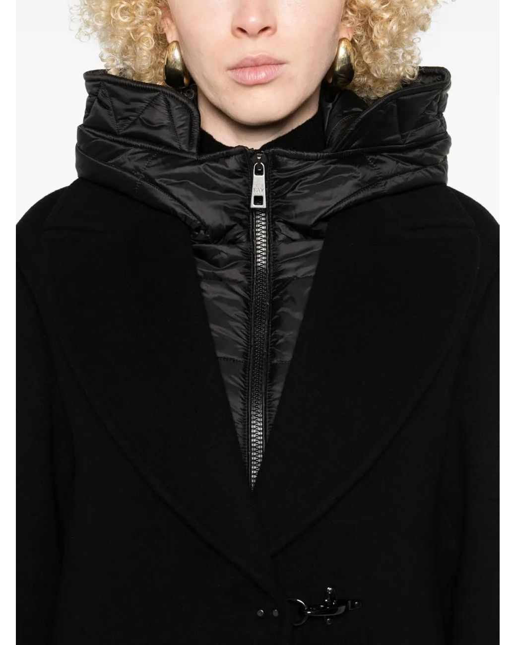 Fay Jas Met Capuchon in het Black